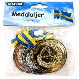 Sverige Medaljer 3-pakning