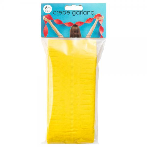 Crepe Girlander Gul 6m