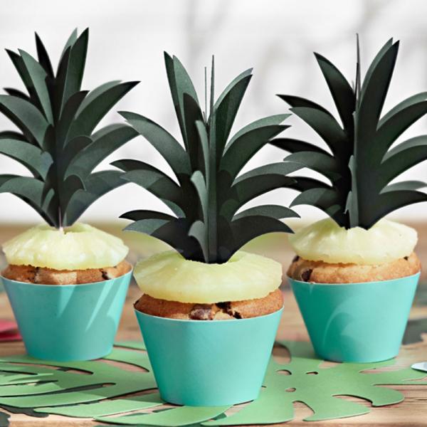 Hawaii Ananas Cupcake Topper Pynt