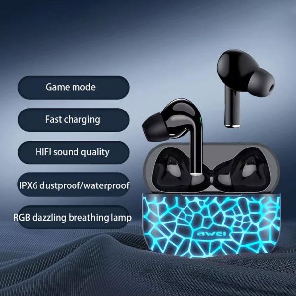 Headset med Ladeetui T29 Pro Svart & Bltt