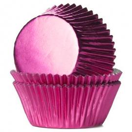 Muffinsformer Metallic Rosa