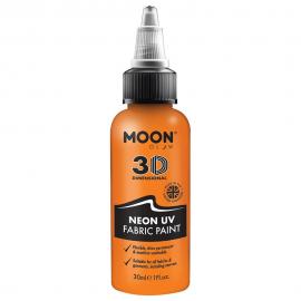 Moon Glow Neon UV Tekstilfarge Oransje 30 ml