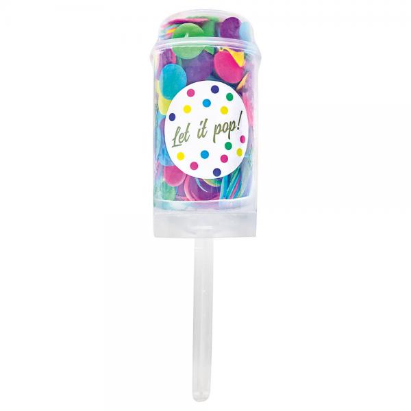 Konfetti Push Pop Flerfarget