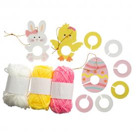 Påske Hobbysett Pom Pom Figurer