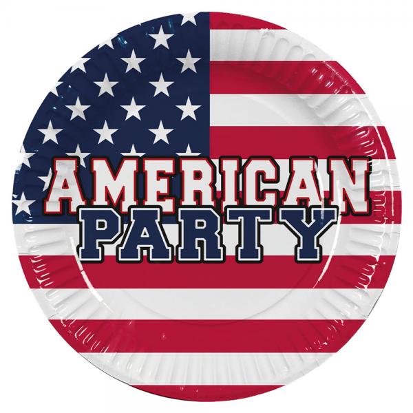 American Party Papptallerkener