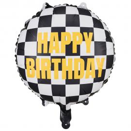 Happy Birthday Folieballong Racing Flagg