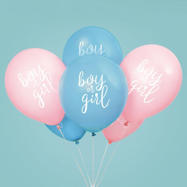 Boy or Girl Ballonger Bl & Rosa