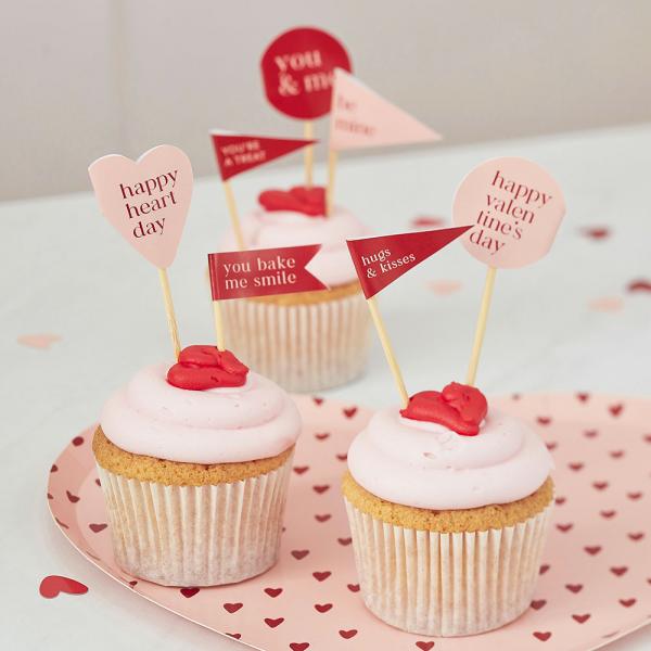 Cupcake Toppers Happy Valentines Day