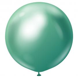 Grønne Store Chrome Ballonger 2-pakning