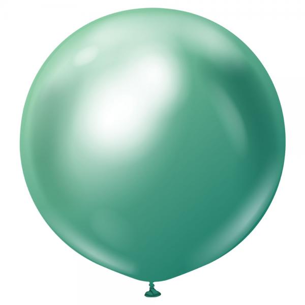 Grnne Store Chrome Ballonger 2-pakning