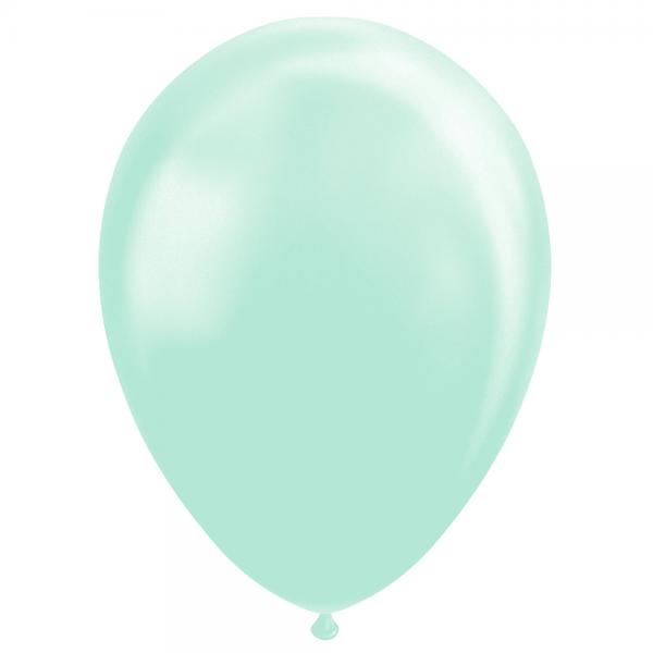 Mintgrnne ballonger Macaron