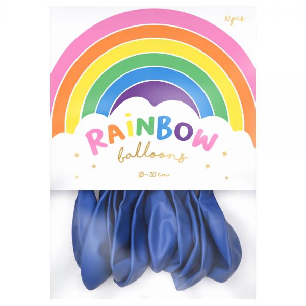 Rainbow Latexballonger Pastell Marinebl