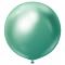 Grønne Store Chrome Ballonger 2-pakning