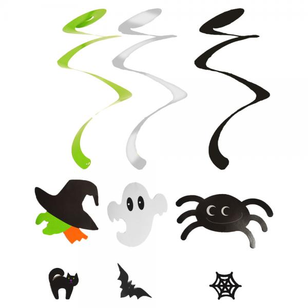 Hengende Swirls Halloween Figurer