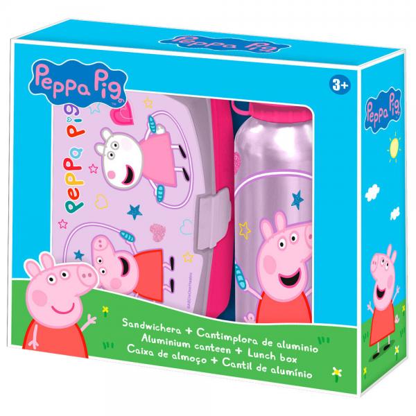 Peppa Gris Matboks & Aluminium Vannflaske