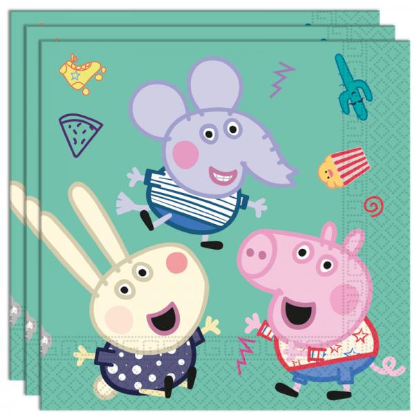 Peppa Gris Bursdag Servietter