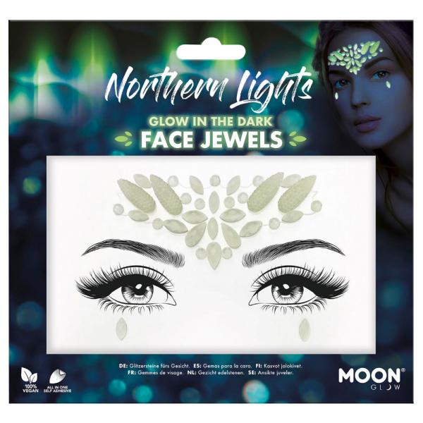 Northern Lights Glow in the Dark Face Jewels