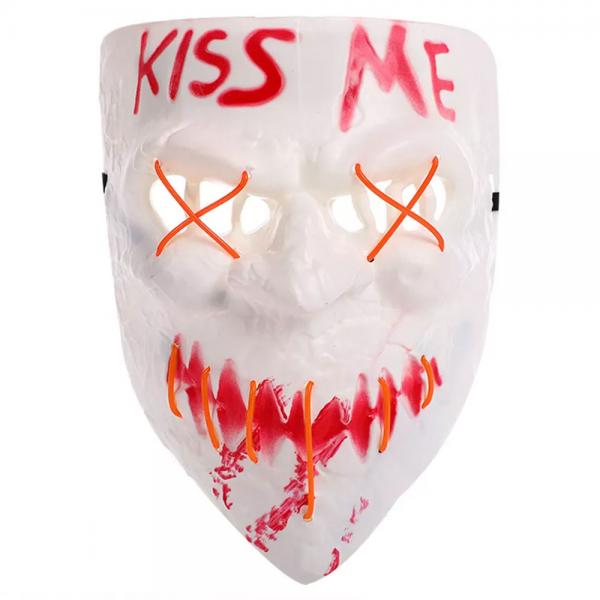 Kiss Me Maske LED Oransje