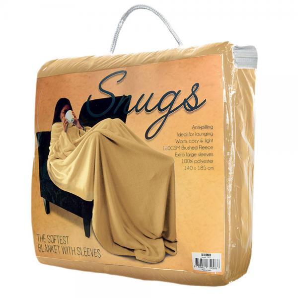 Snugs Fleeceteppe med Ermer Beige