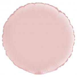 Rund Folieballong Satin Pastellrosa