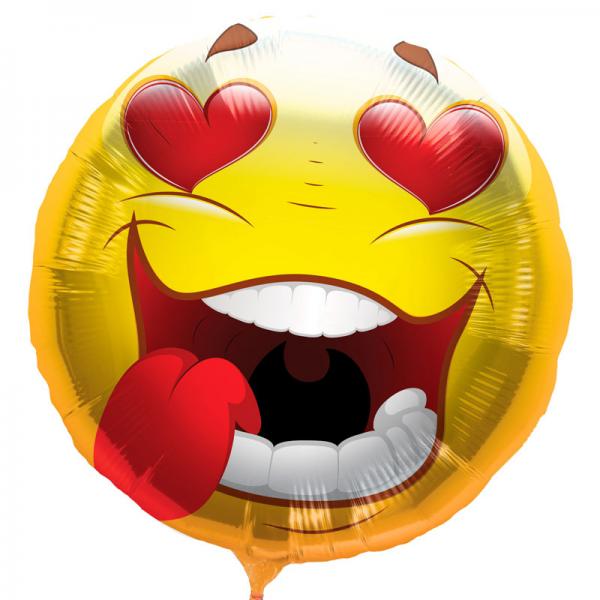 Emoji Ballong Folie Forelsket