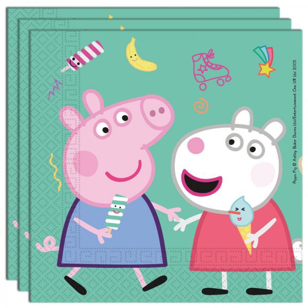 Peppa Gris Bursdag Servietter