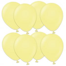 Premium Små Latexballonger Macaron Yellow 100-pakning