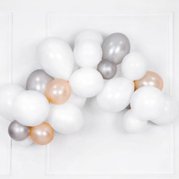 Hvite Ballonger Pastel Pure White