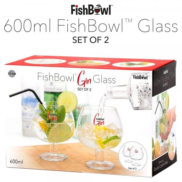 Gin Glass Fishbowl 2-pakning