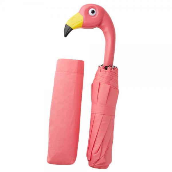 Sammenleggbar Flamingo Paraply