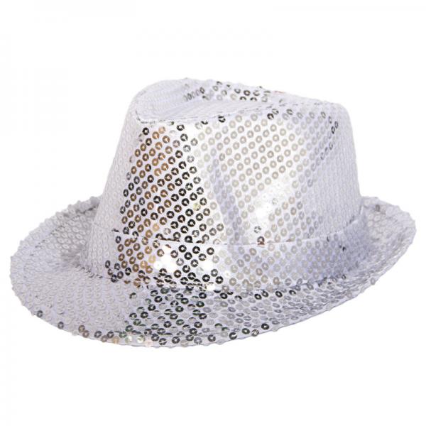 Trilby Hatt Slv Paljetter