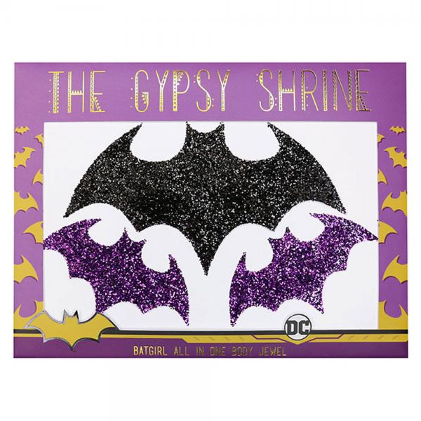 Batgirl Glitrende Body Jewel Stickers