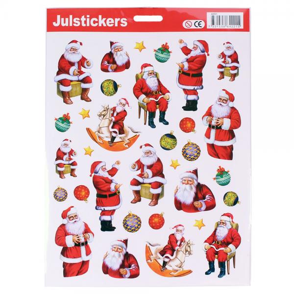 Juleklistremerker Nisser og Julekuler