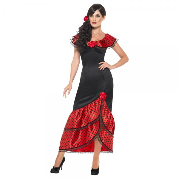 Flamenco Kjole Kostyme