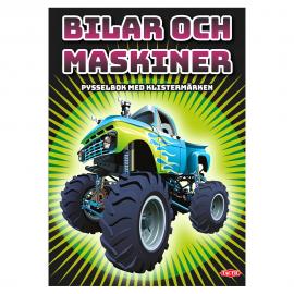 Biler og Maskiner Aktivitetsbok med Klistremerker