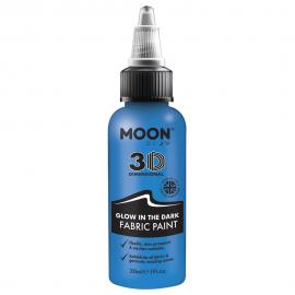 Moon Glow Selvlysende Tekstilfarge Blå 30 ml