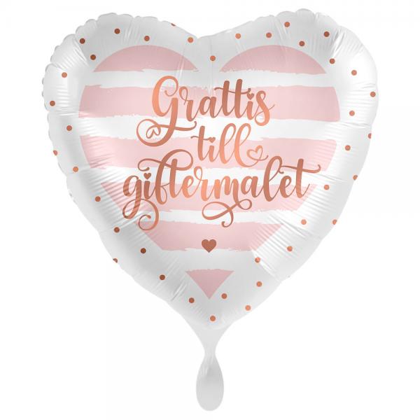 Grattis Till Giftermlet Ballong Rose