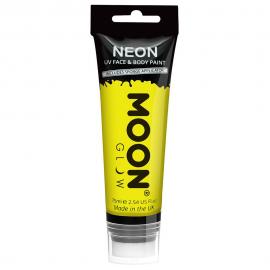 Moon Glow Neon UV Kropps- & Ansiktsfarge Gul 75 ml