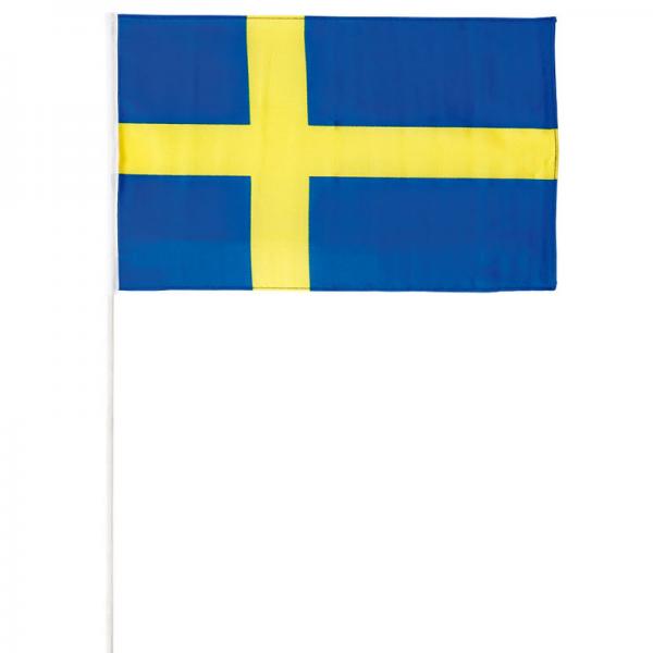 Sverige Flagg p Pinne