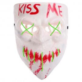 Kiss Me Maske LED Lysegrønn