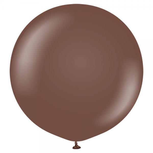 Brune Gigantiske Latexballonger Chocolate Brown 2-pakning