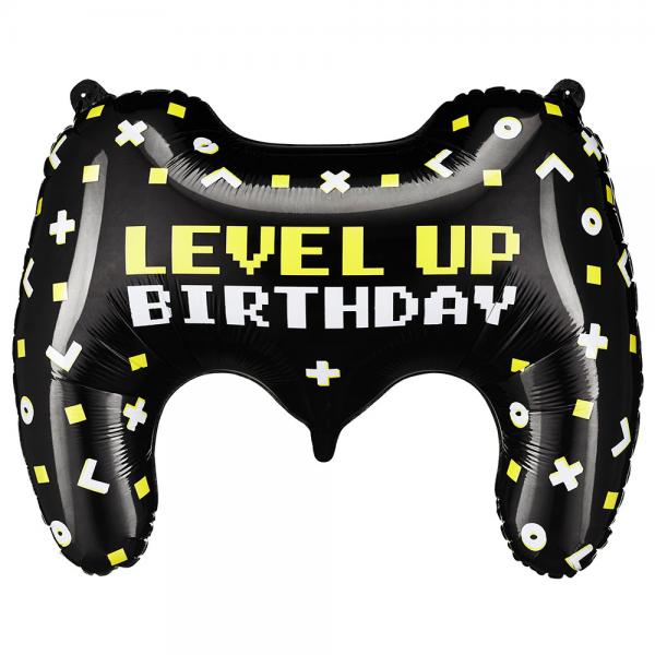 Spillkontroll Folieballong Level Up Birthday