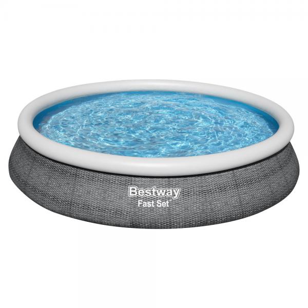 Bestway Oppblsbart Basseng med Filter Fast Set Grtt 4 m