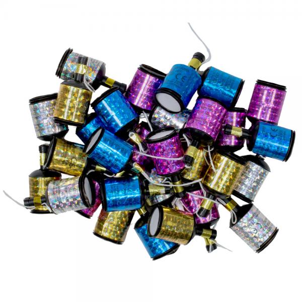 Party Poppers Fargemix 30-pakning