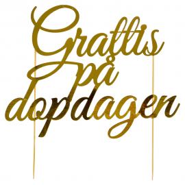 Grattis På Dopdagen Kakepynt