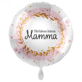 Världens Bästa Mamma Ballong Blomster