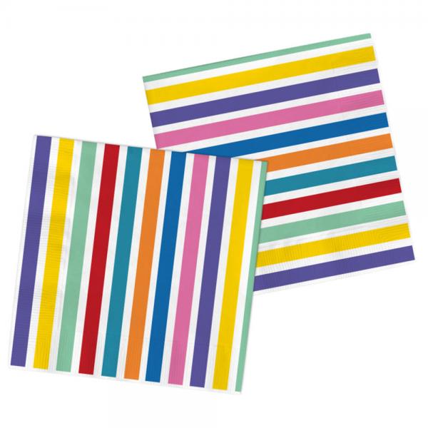 Servietter Stripes Color Pop