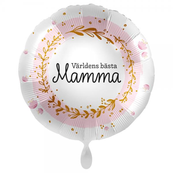 Vrldens Bsta Mamma Ballong Blomster