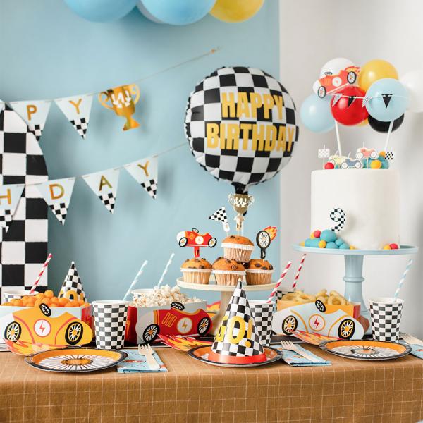 Cake Toppers Racing 4-pakning