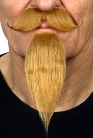 Handlebar and Chin Puff Bart Mørkeblond